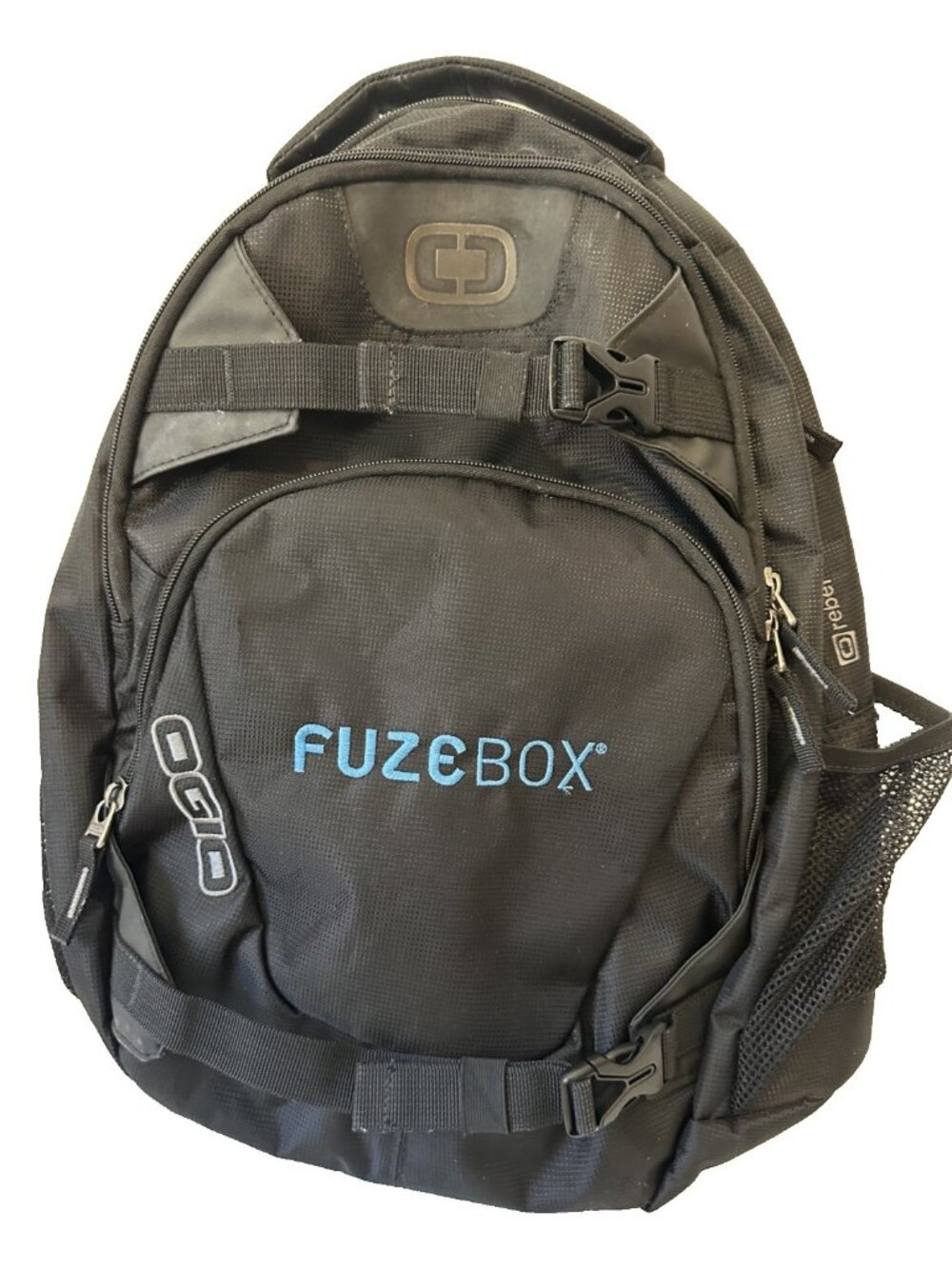 OGIO rebel backpack black laptop bag Fuzebox AI cloud tech branded large tote